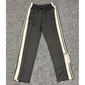 Adidas Track Pants Womens S Black Adibreak Snap Side Stripe Joggers Retro Sport